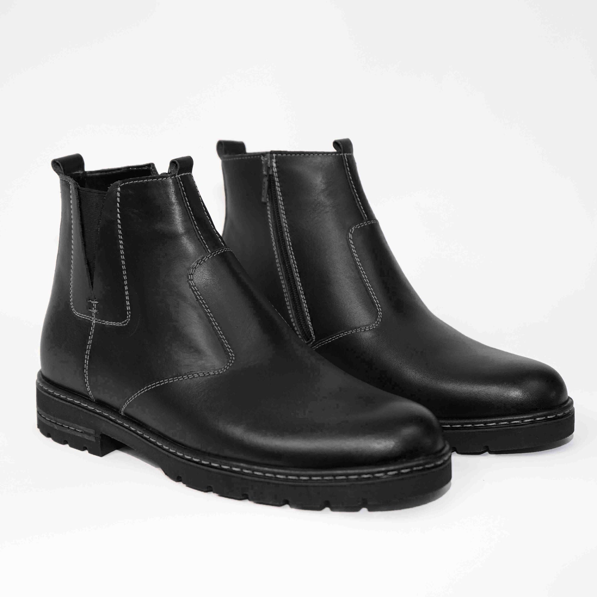 Ghete Barbati Piele Naturala C400 Negru