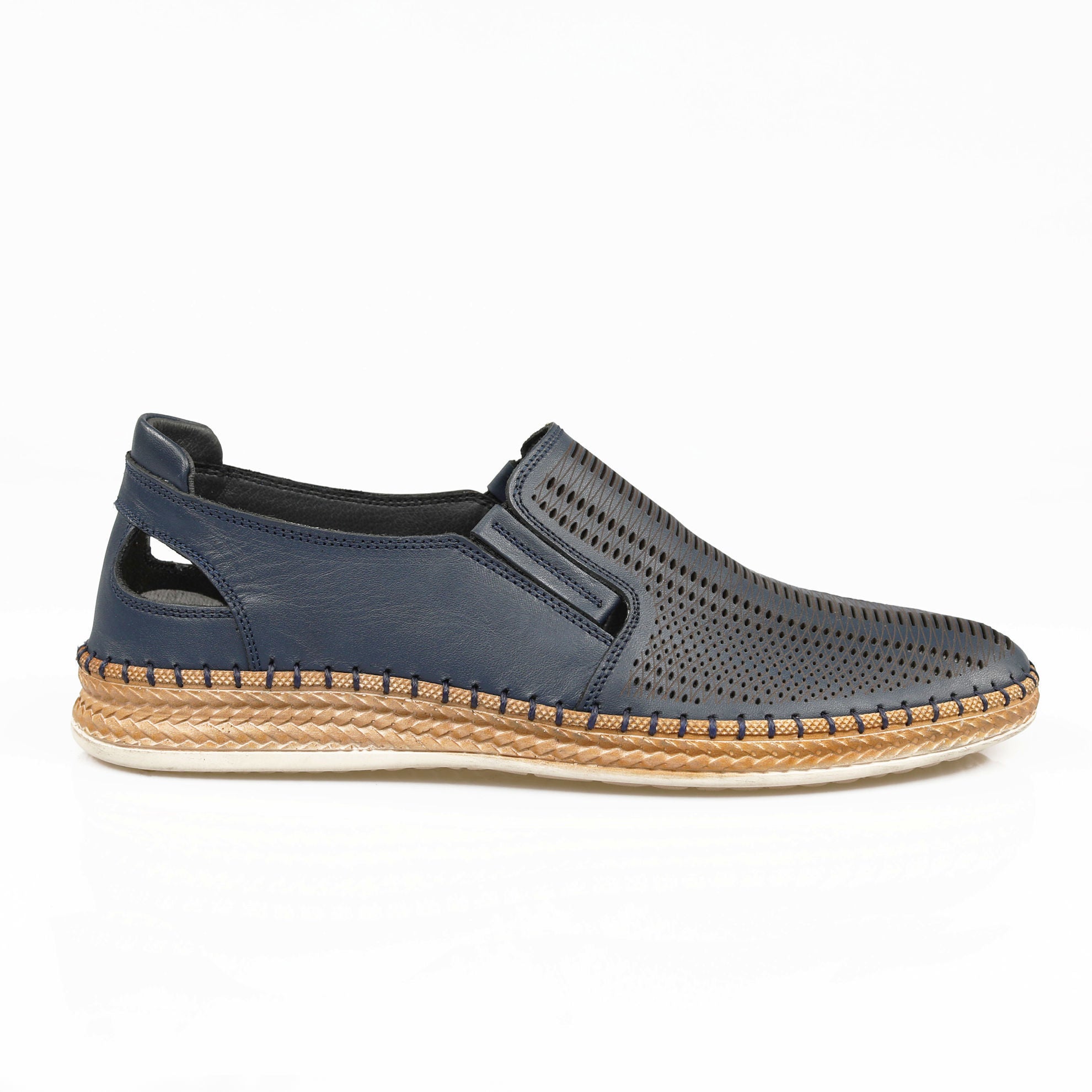 Mocasini Barbati Piele Naturala 662 Blue