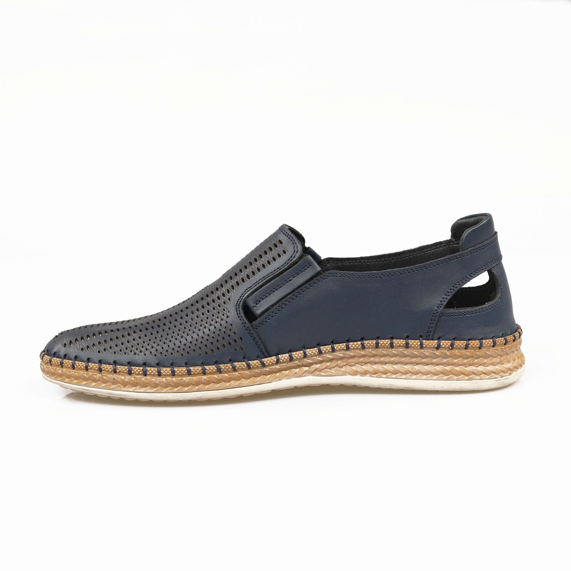 Mocasini Barbati Piele Naturala 662 Blue