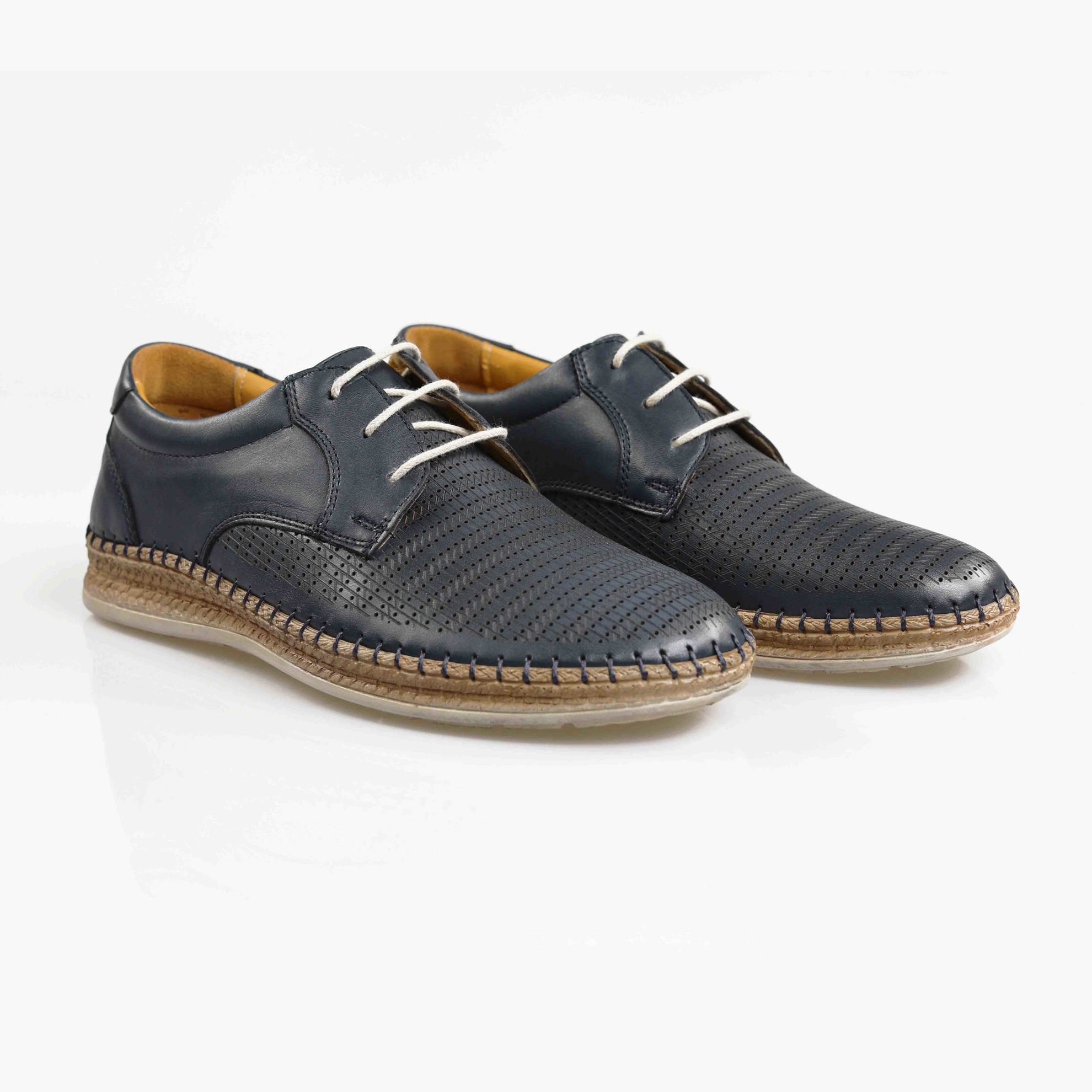 Pantofi Casual Barbati Piele Naturala 663 Blue