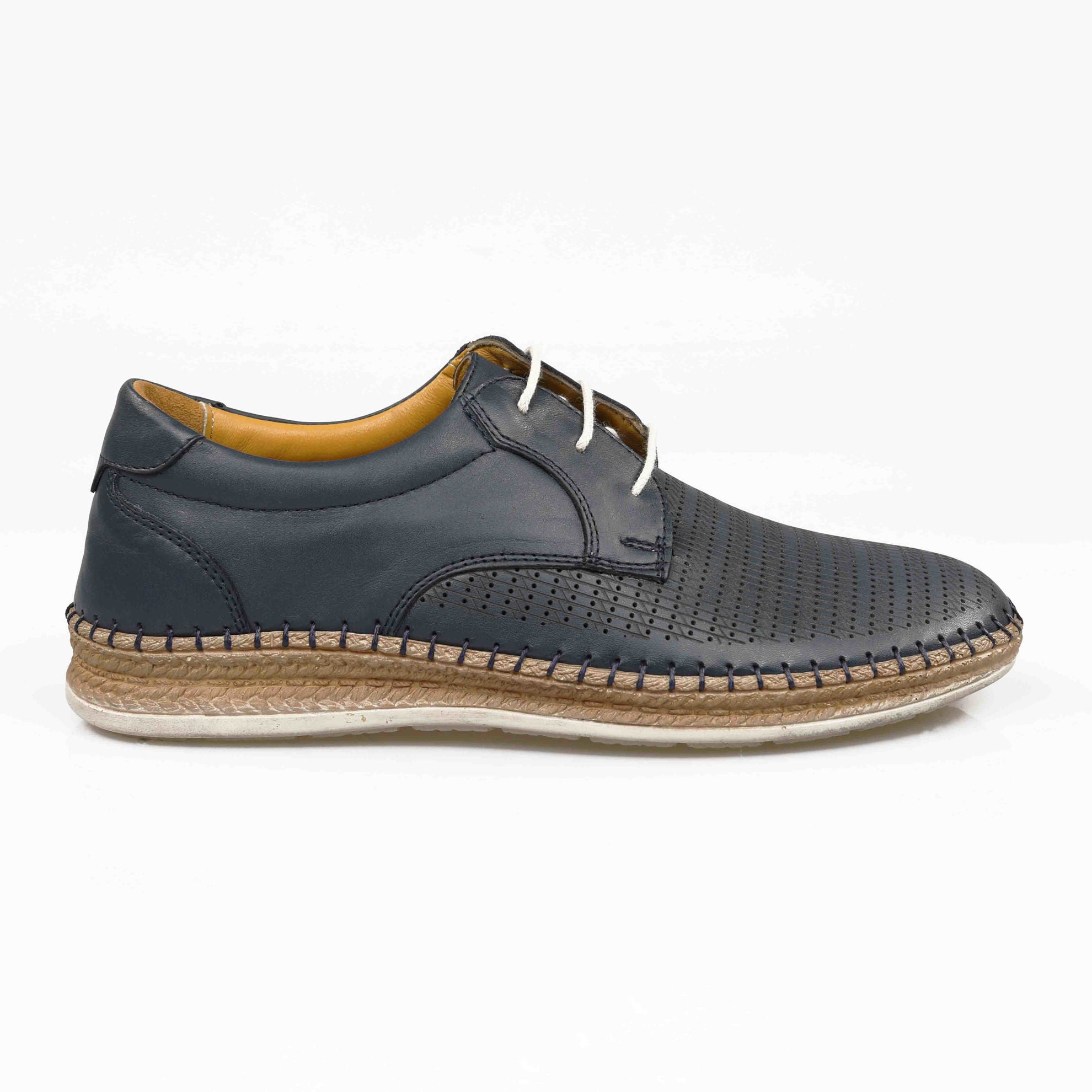Pantofi Casual Barbati Piele Naturala 663 Blue