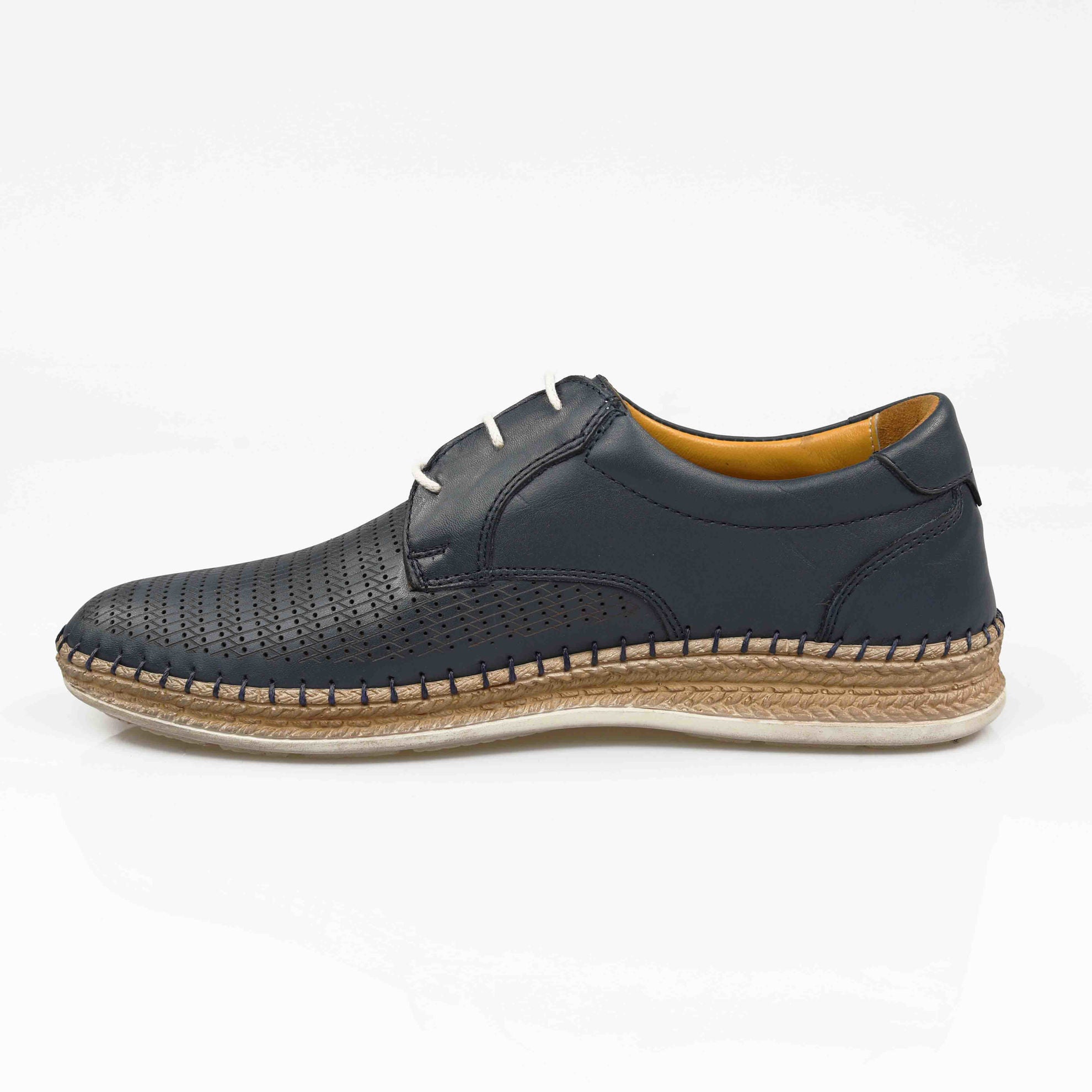Pantofi Casual Barbati Piele Naturala 663 Blue