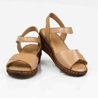 Sandale Dama Piele Naturala 221 Culoare Bej