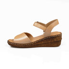 Sandale Dama Piele Naturala 221 Culoare Bej