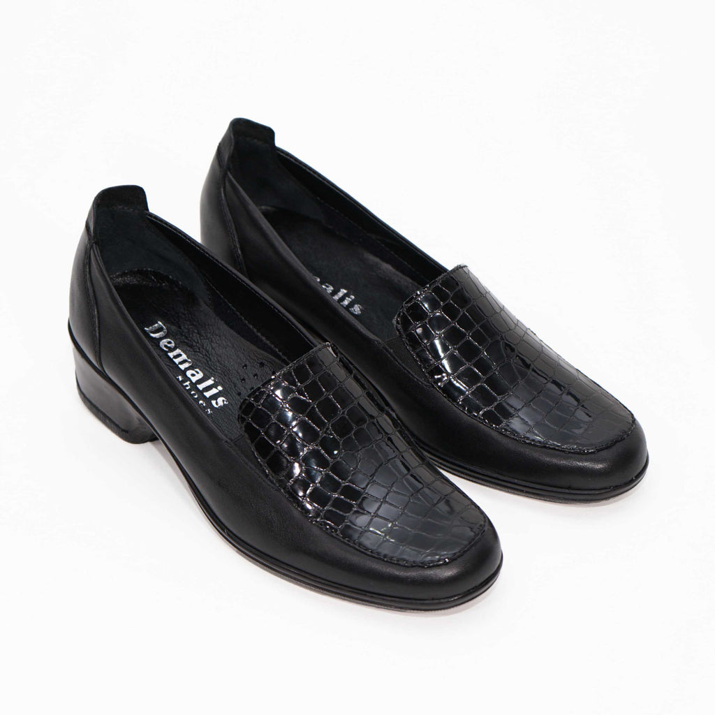 Pantofi Dama Piele Naturala 141 Negru Cr
