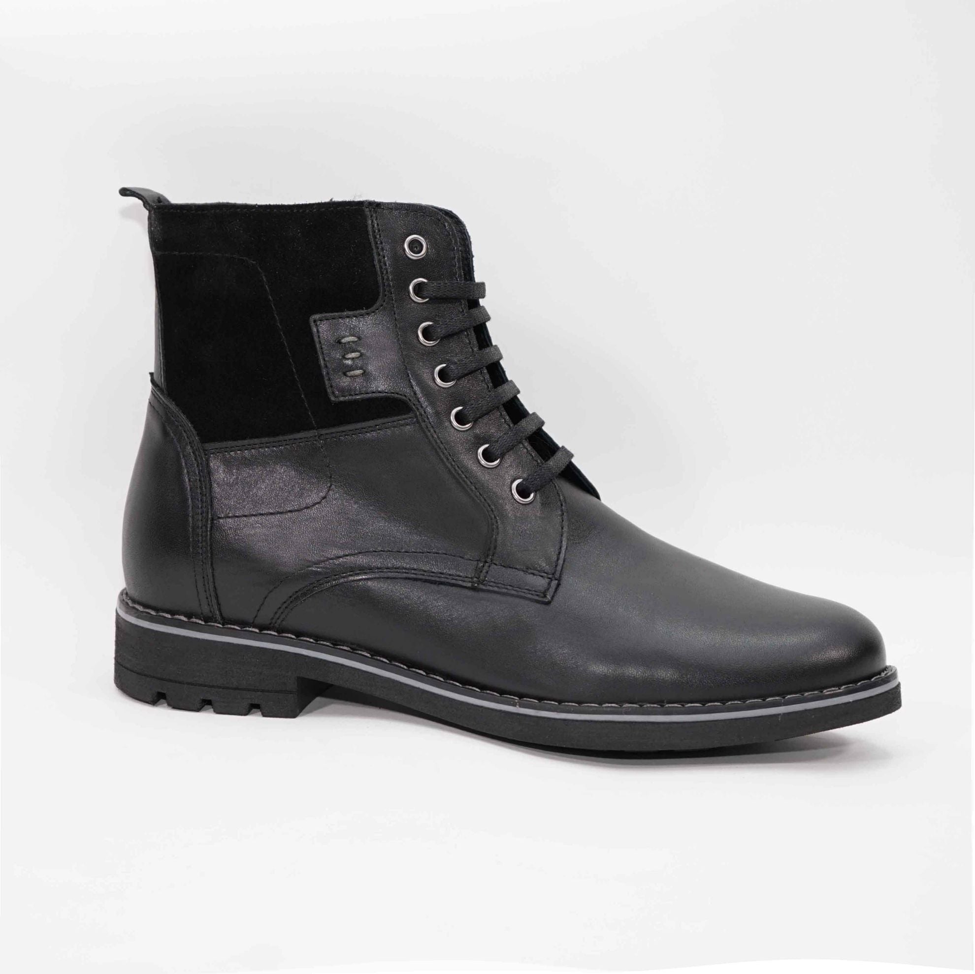 Ghete Barbati Piele Naturala 843 Negru