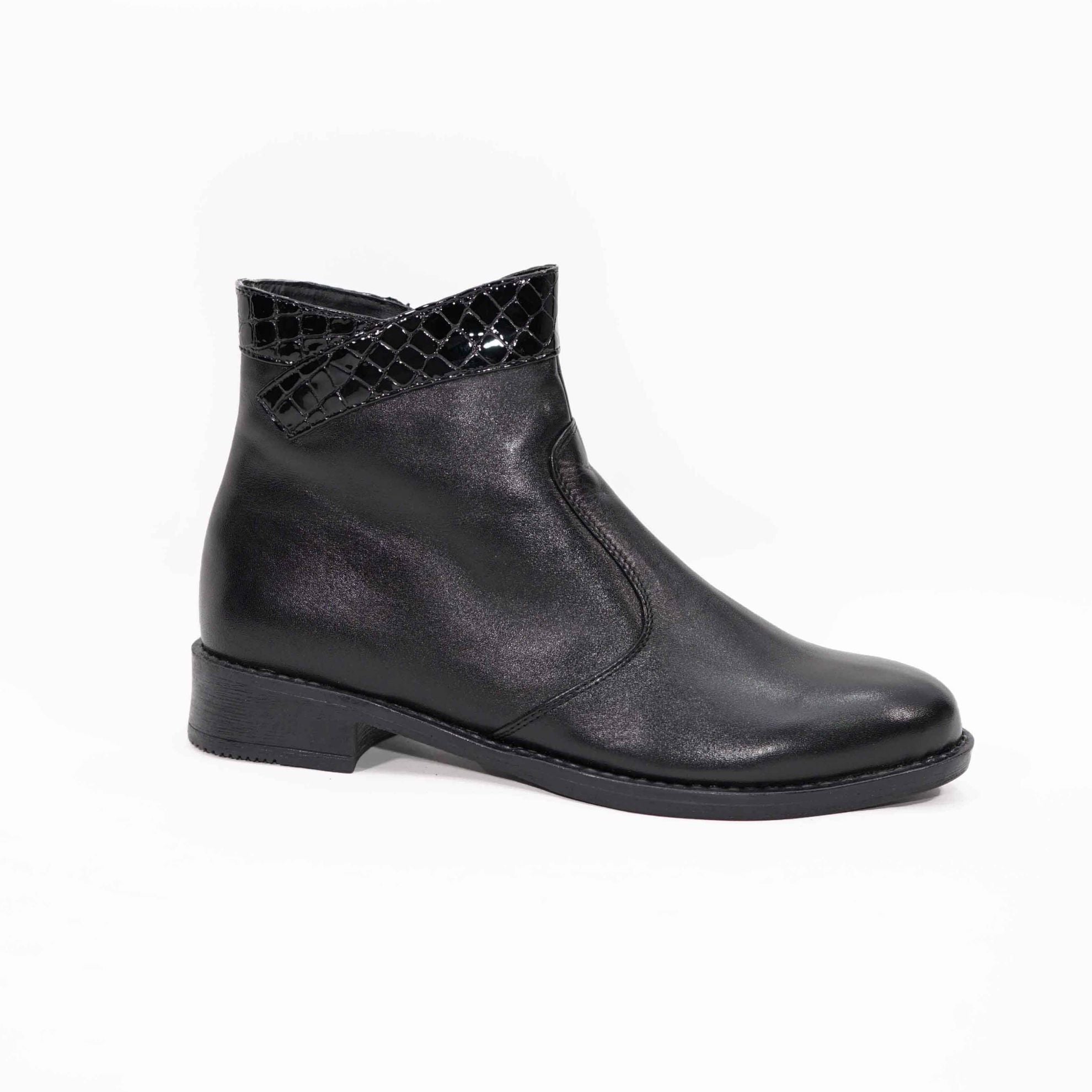 Ghete Dama Piele Naturala 7071 Negru