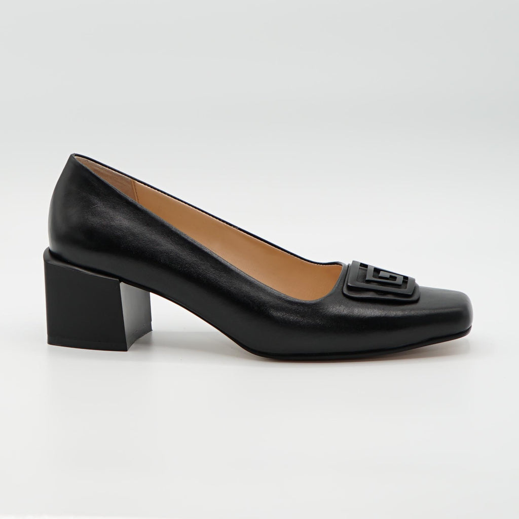 Pantofi Dms 019 Eleganti Din Piele Naturala Culoare Neagra