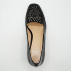 Pantofi 582 Eleganti Din Piele Naturala Lacuita De Culoare Neagra