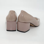 Pantofi Eleganti Din Piele Naturala Lacuita Culoare Nud Cod Dms019