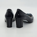 Pantofi Eleganti Dms 1868 Din Piele Naturala Lacuita De Culoare Bleumarin