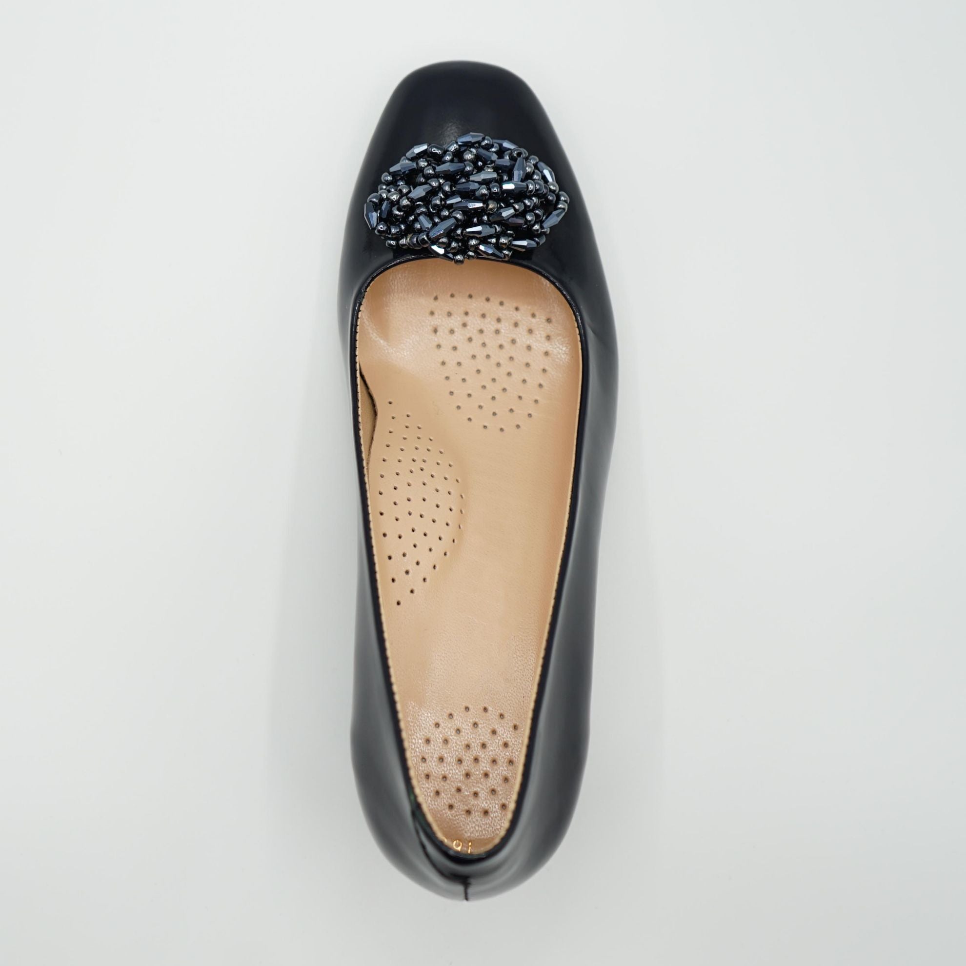 Pantofi Eleganti Dms 1868 Din Piele Naturala Lacuita De Culoare Bleumarin
