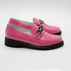 Mocasini Dama Din Piele Naturala Lacuita Magenta 149