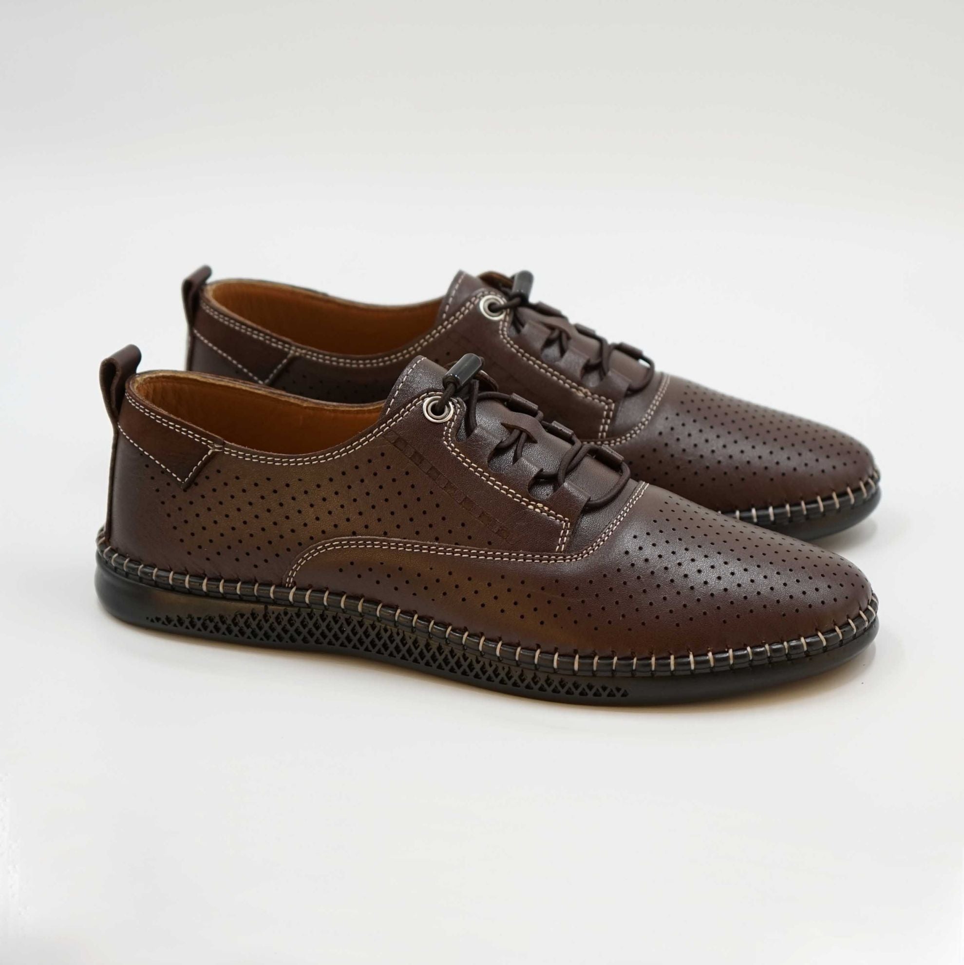 Pantofi 574 Casual Din Piele Naturala Culoare Maro