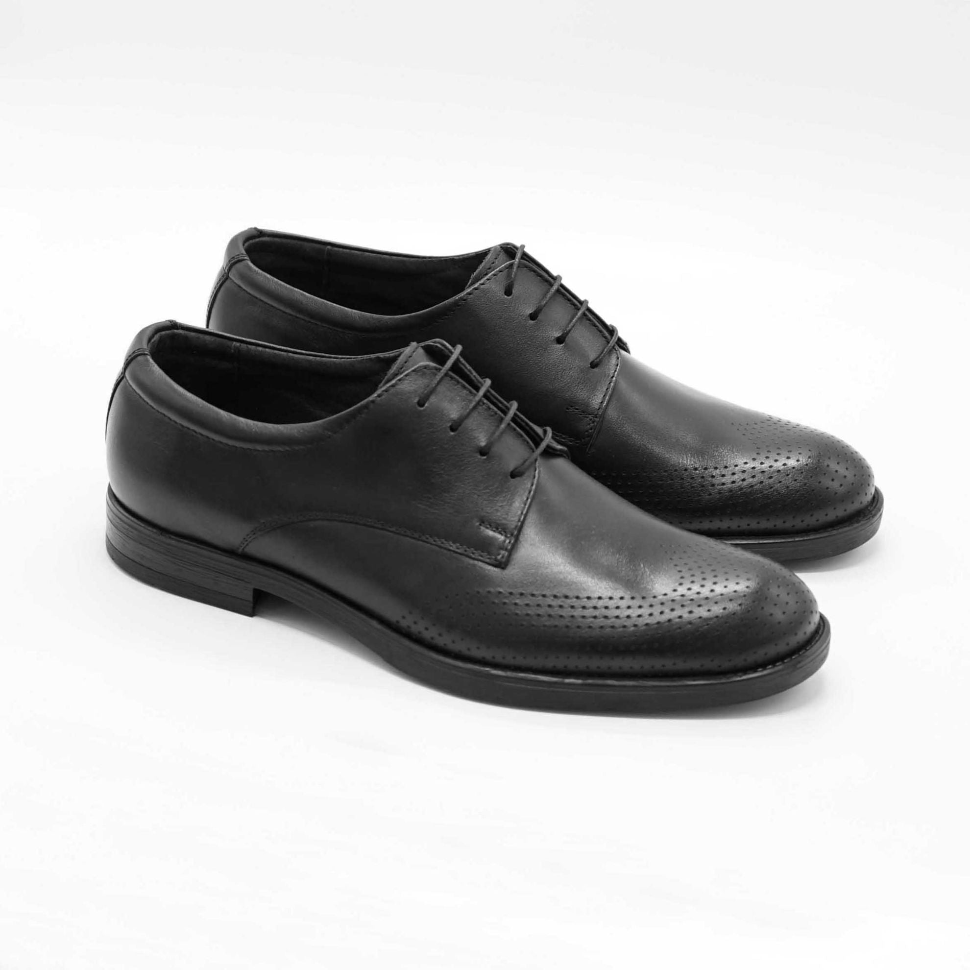 Pantofi C101 Eleganti Din Piele Naturala Culoare Neagra