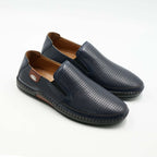 Mocasini Barbati Din Piele Naturala Culoare Bleumarin 6573