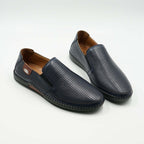 Mocasini Barbati Din Piele Naturala Culoare Bleumarin 6573