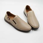 Mocasini Barbati Din Piele Naturala 6573 Culoare Bej