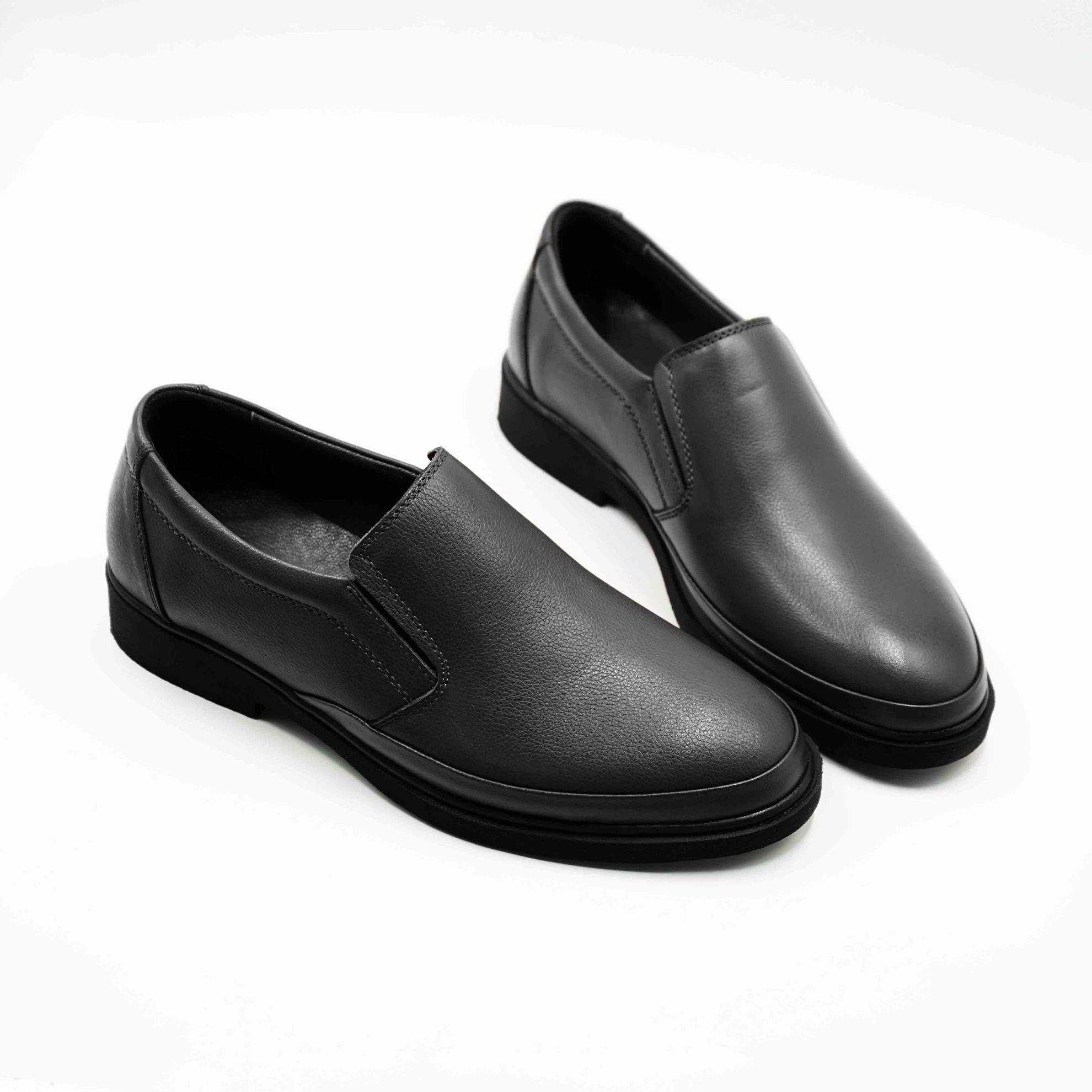 Mocasini Barbati Casual Cod 3306 Din Piele Naturala Culoare Neagra