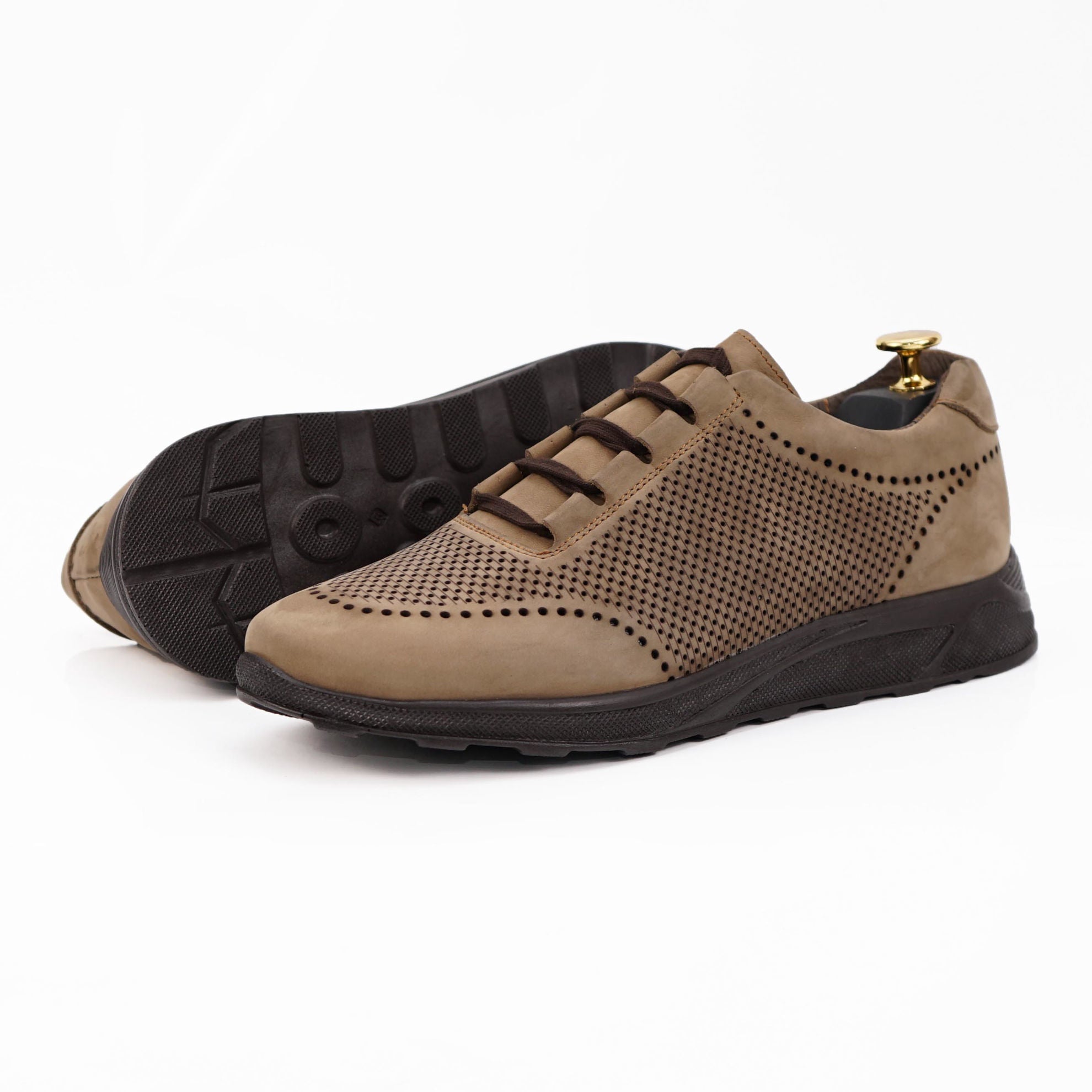 Pantofi Sport Barbati Piele Naturala 447 Bej
