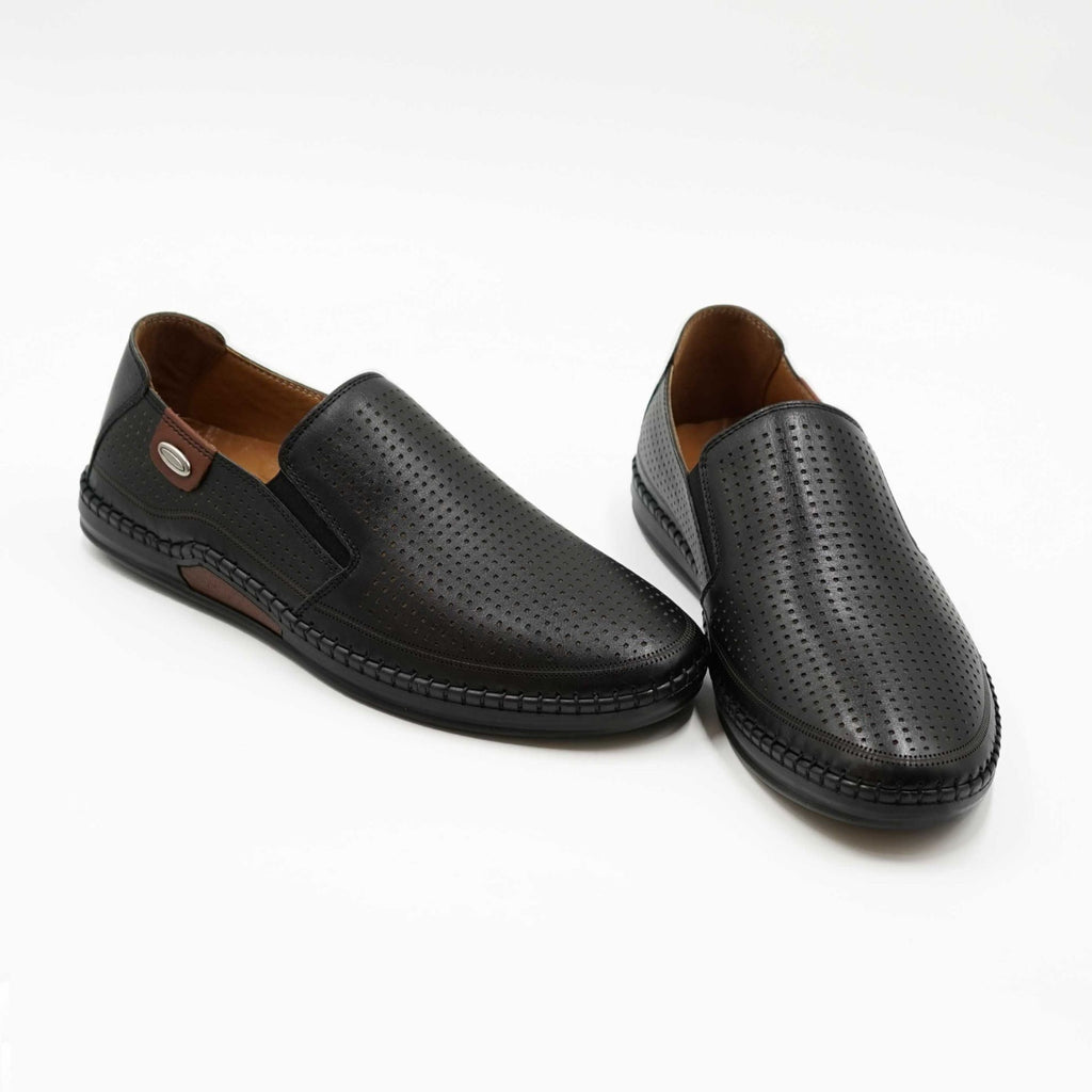 Mocasini Barbati Din Piele Naturala Culoare Neagra 6573