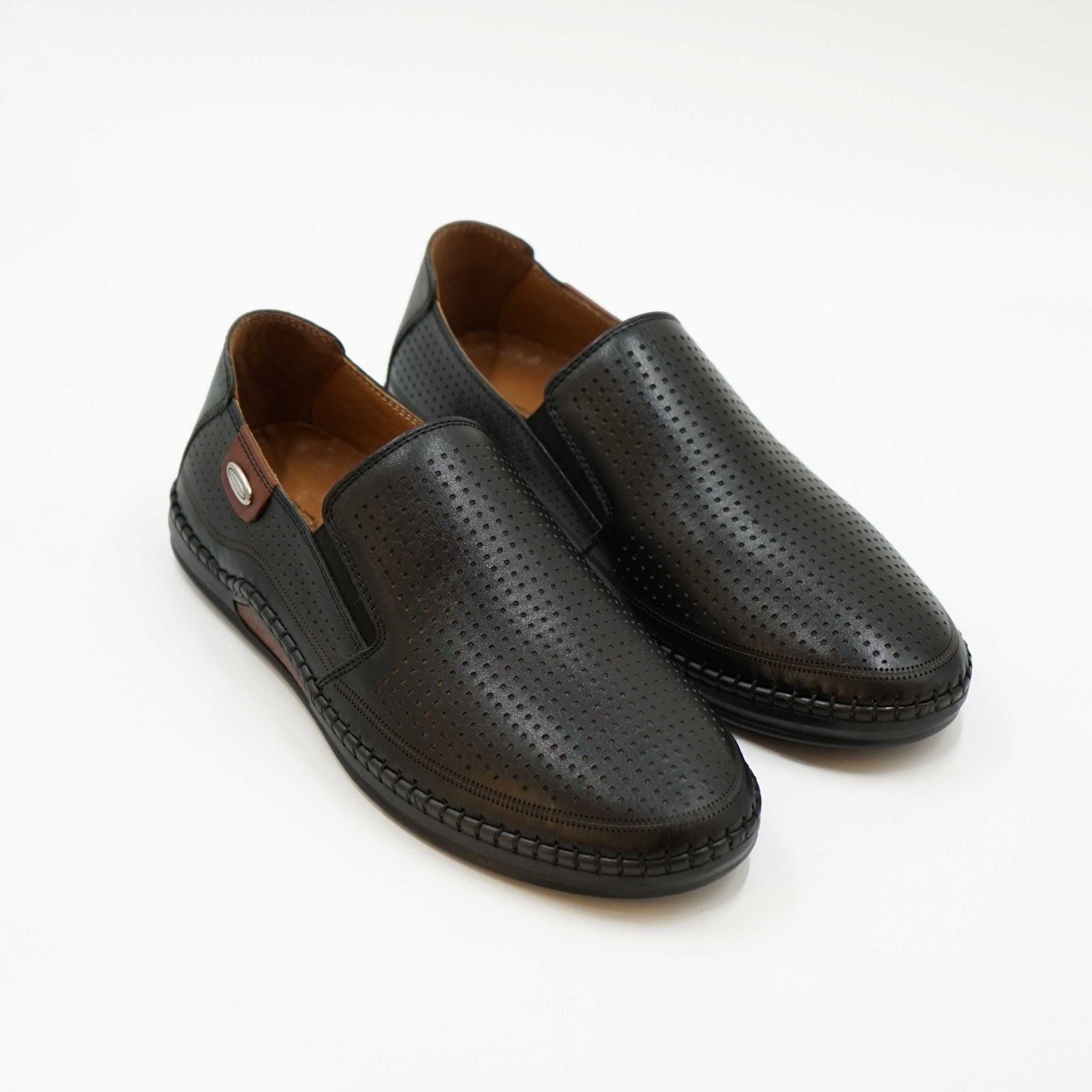 Mocasini Barbati Din Piele Naturala Culoare Neagra 6573
