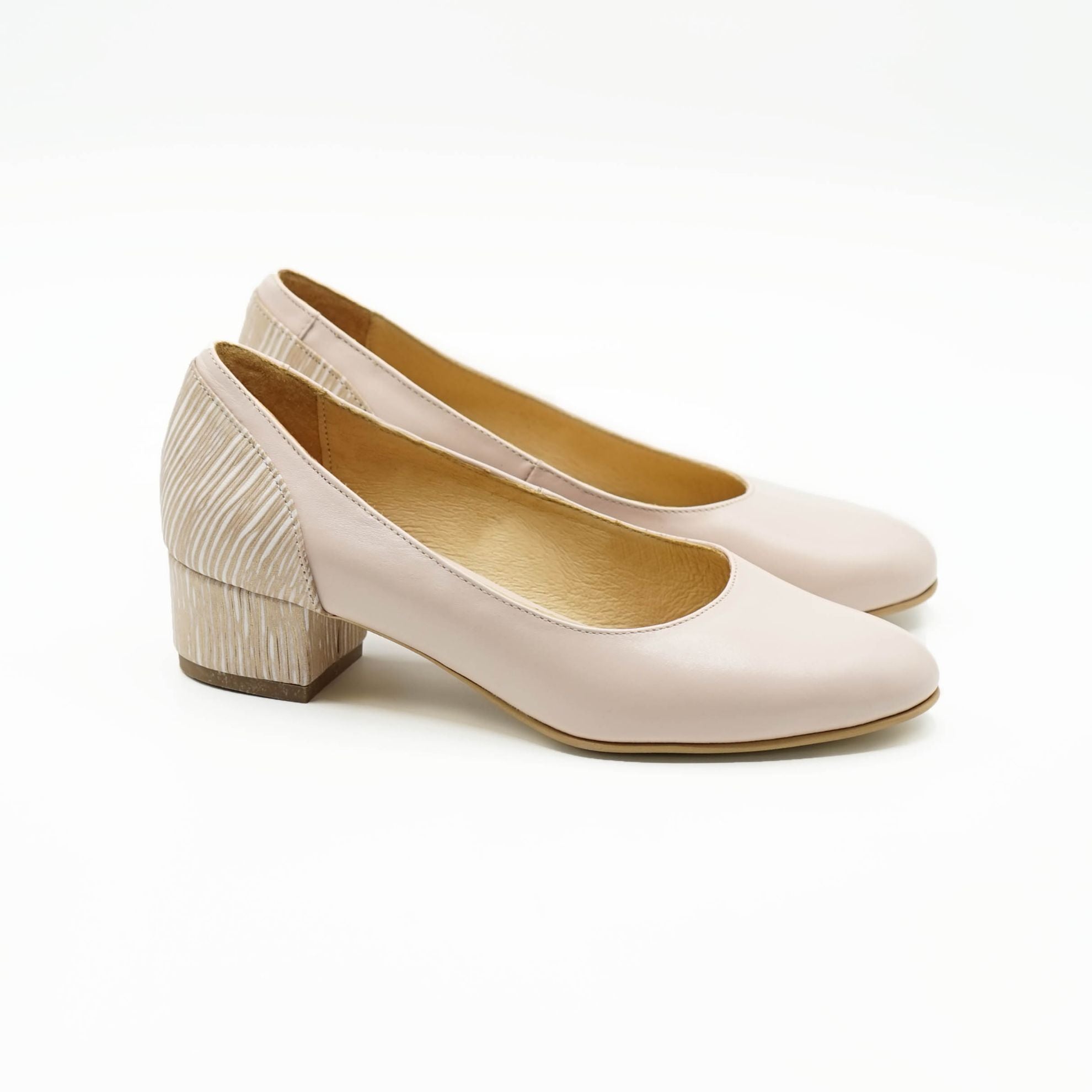 Pantofi 1047 Eleganti Din Piele Naturala Culoare Nud