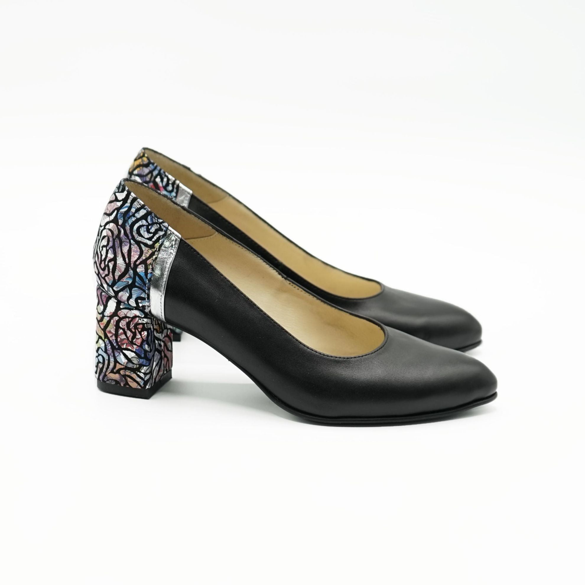 Pantofi 1206 Eleganti Din Piele Naturala Culoare Neagra