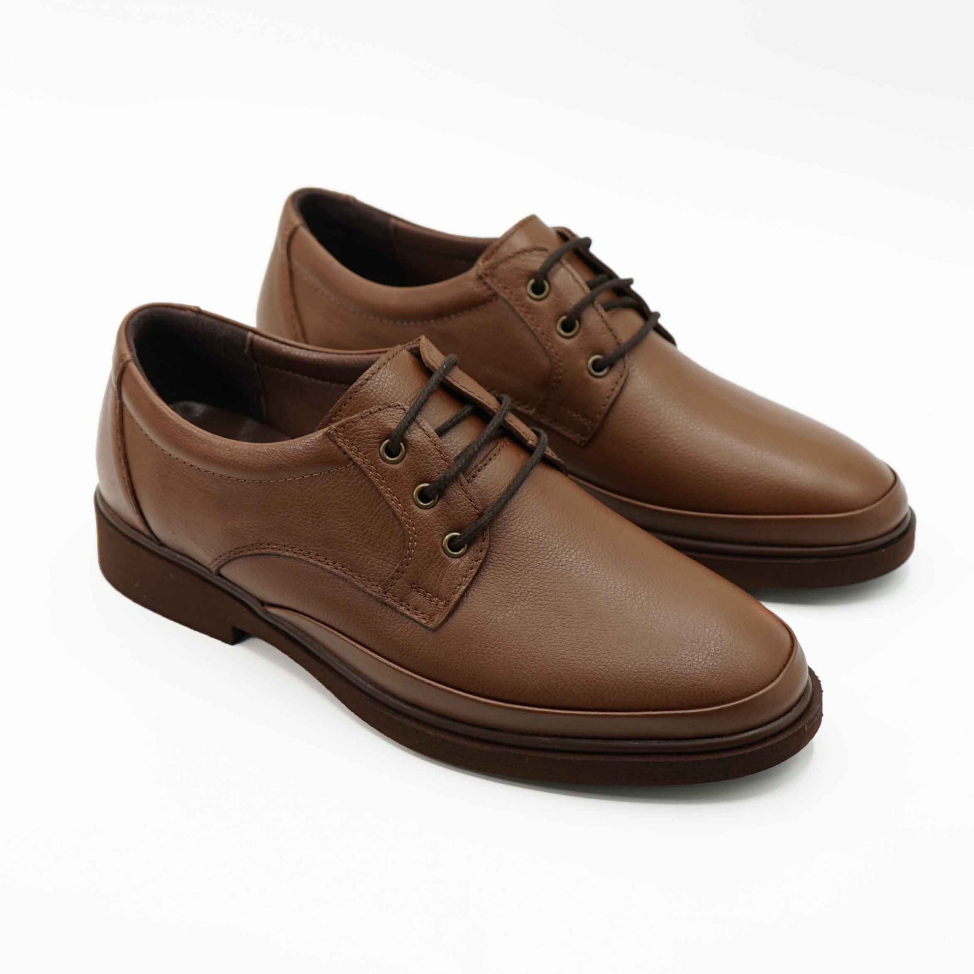 Pantofi 3307Casual Din Piele Naturala Culoare Maro