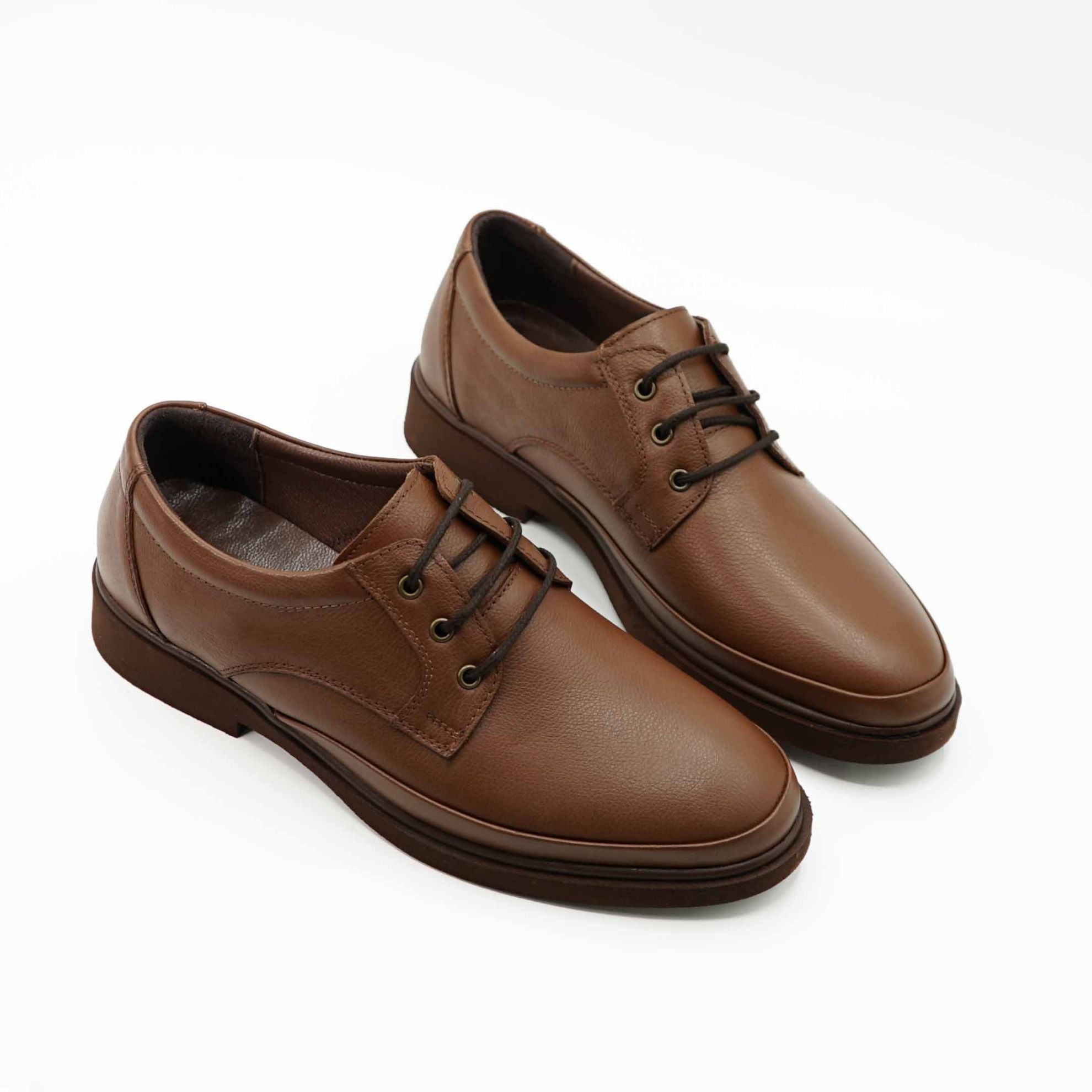 Pantofi 3307Casual Din Piele Naturala Culoare Maro