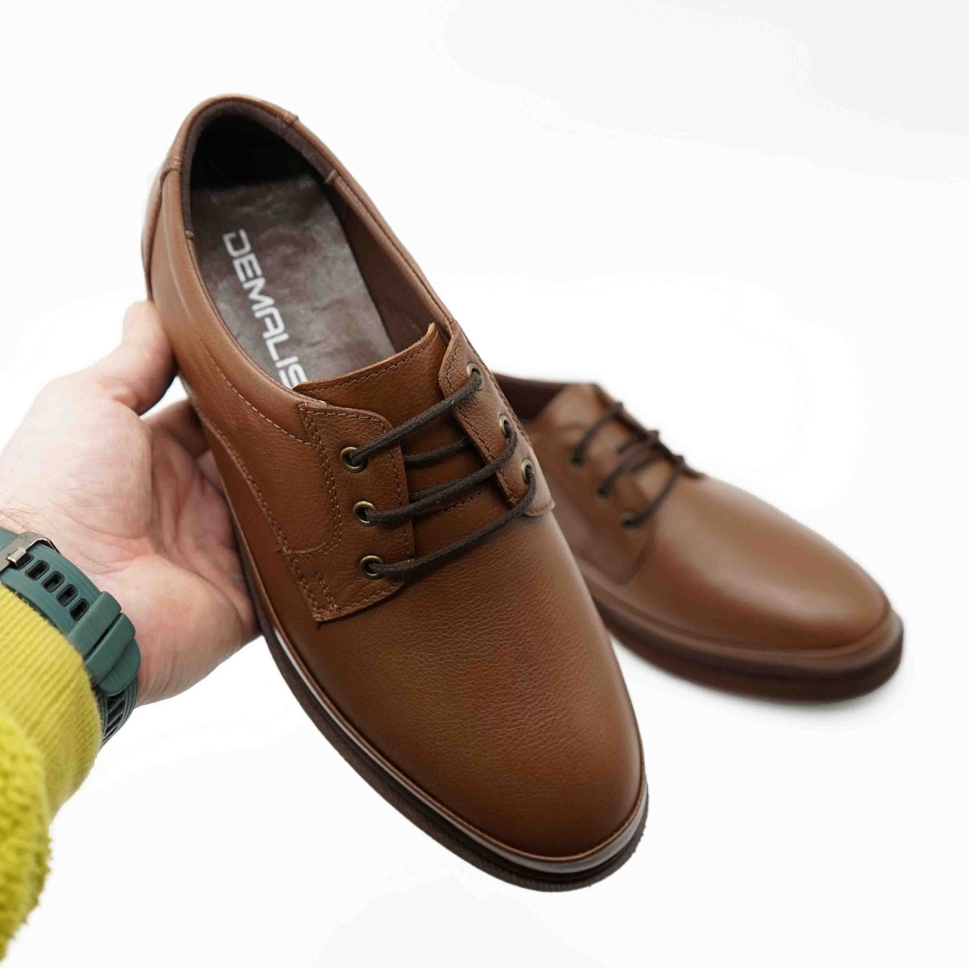 Pantofi 3307Casual Din Piele Naturala Culoare Maro