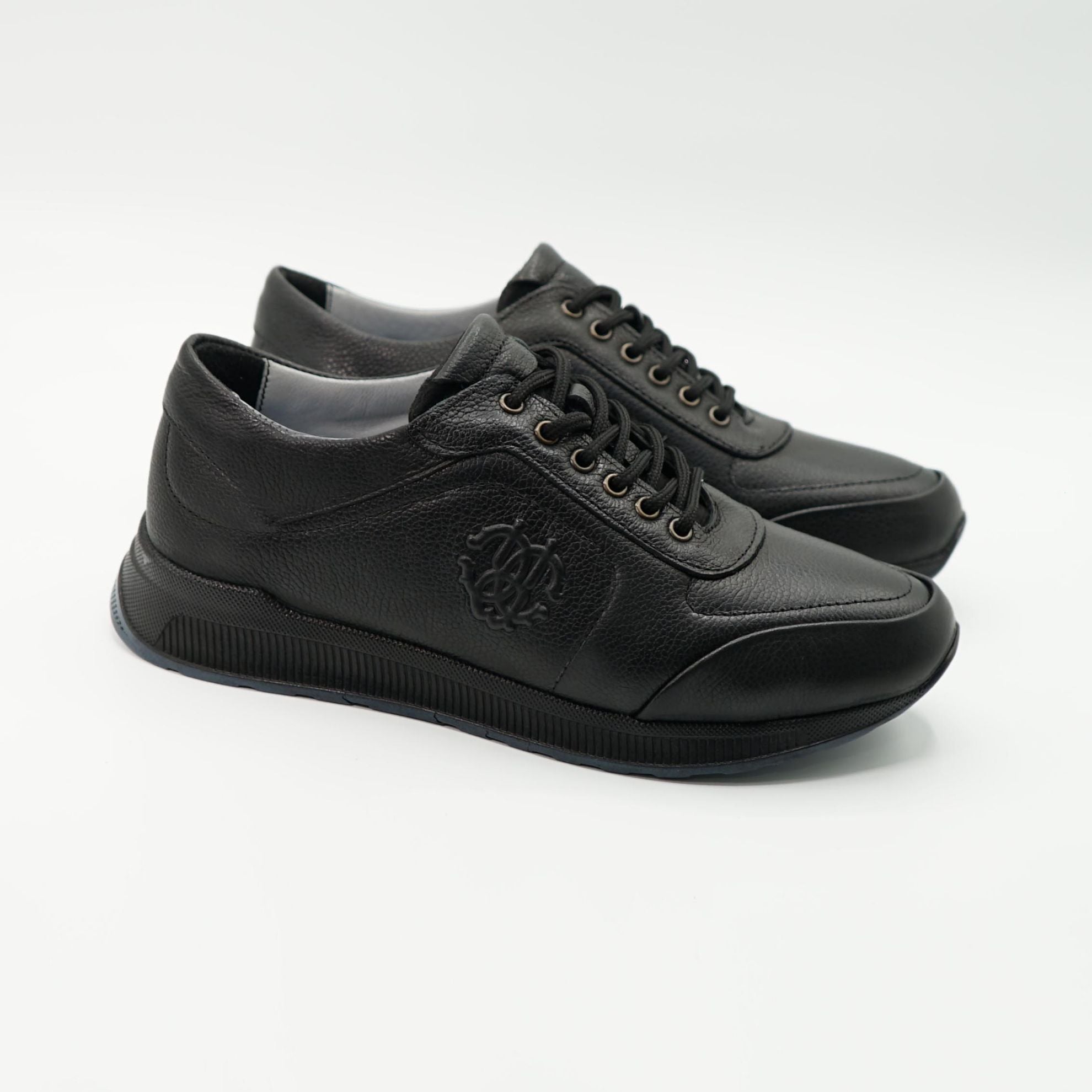 Pantofi Sport Barbati Piele Naturala 4810 Negru