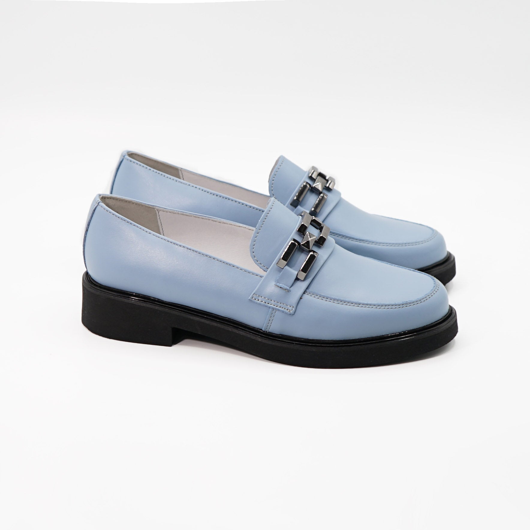 Mocasini Dama Din Piele Naturala Albastri 149