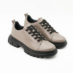 Pantofi 133 Casual Din Piele Naturala Culoare Taupe
