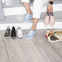 Pantofi Dama Casual Din Piele Naturala Cu Siret Elastic Cod 1800 Alb