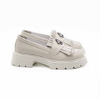 Mocasini Dama Culoare Alb Natur Din Piele Naturala Cod 131