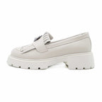 Mocasini Dama Culoare Alb Natur Din Piele Naturala Cod 131