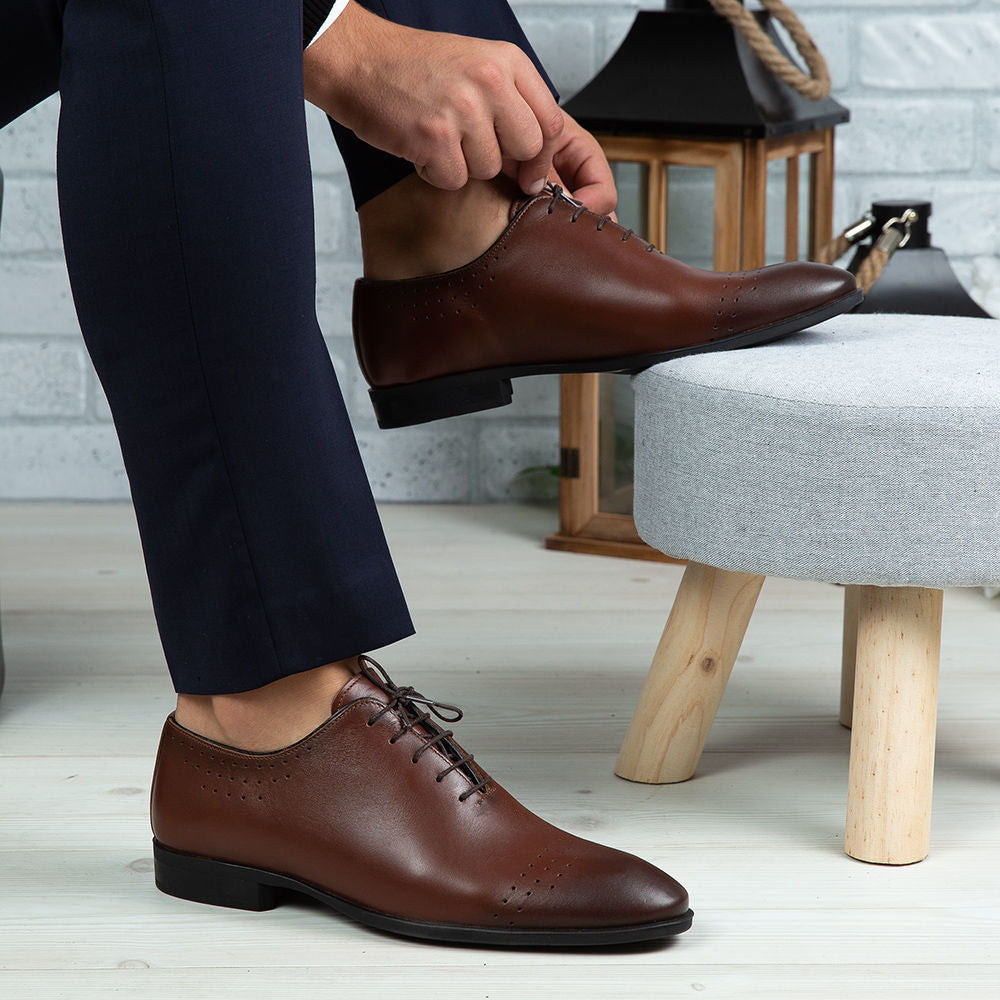 Pantofi Eleganti Barbati Din Piele Naturala O24 Maro