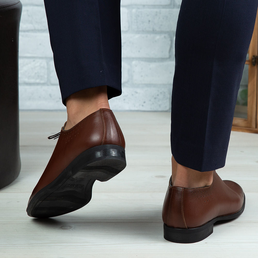 Pantofi Eleganti Barbati Din Piele Naturala O24 Maro