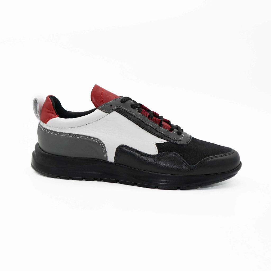 Pantofi Sport Barbati Piele Naturala 467 Multicolor Talpa Neagra