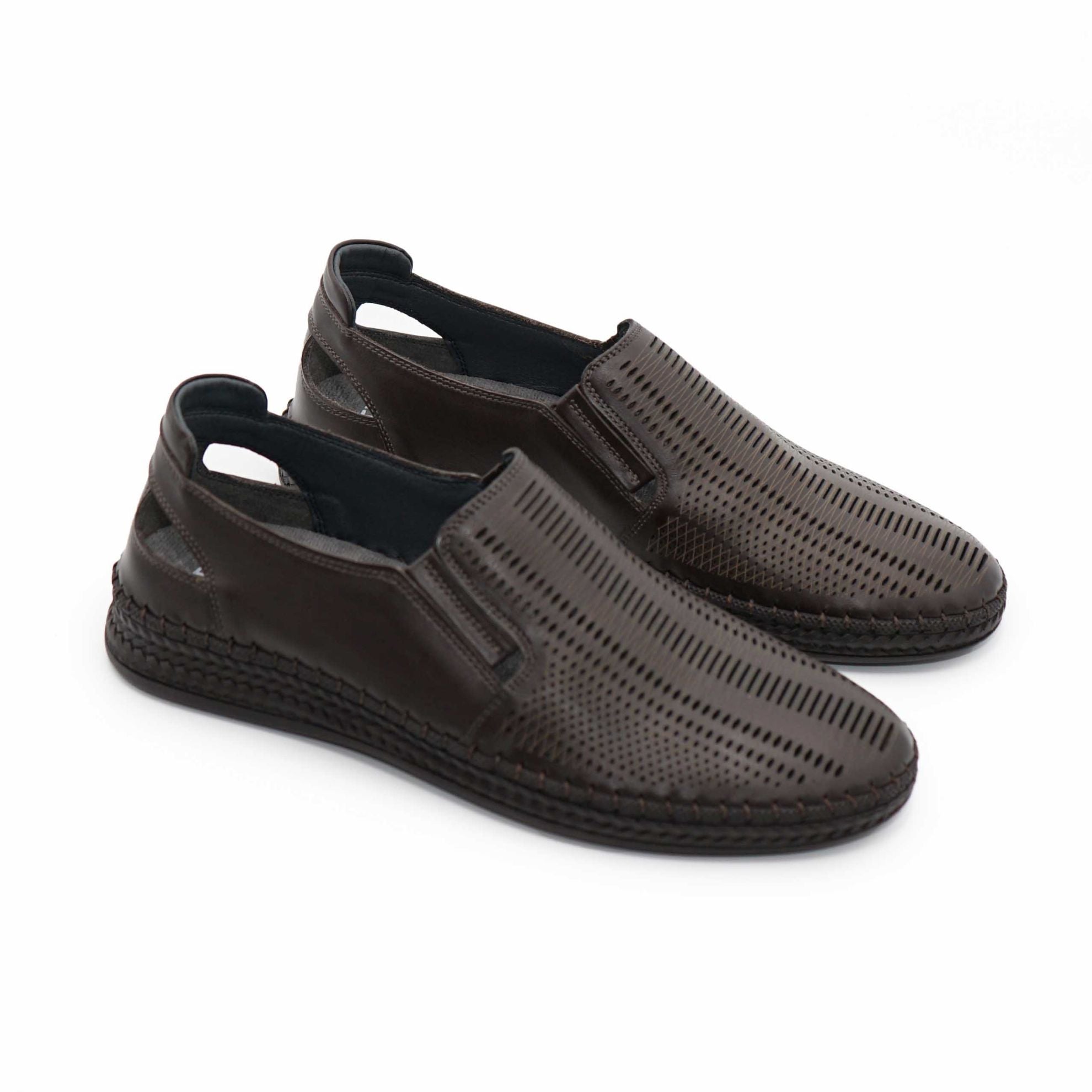 Mocasini Barbati Piele Naturala 662 Maro Inchis