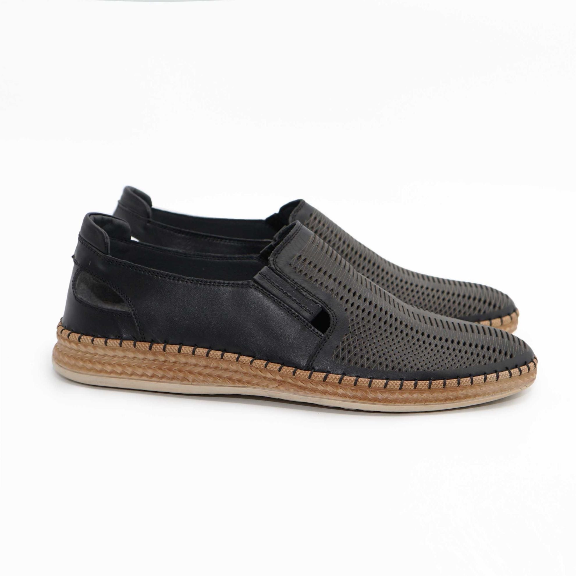 Mocasini Barbati Piele Naturala 662 Negru