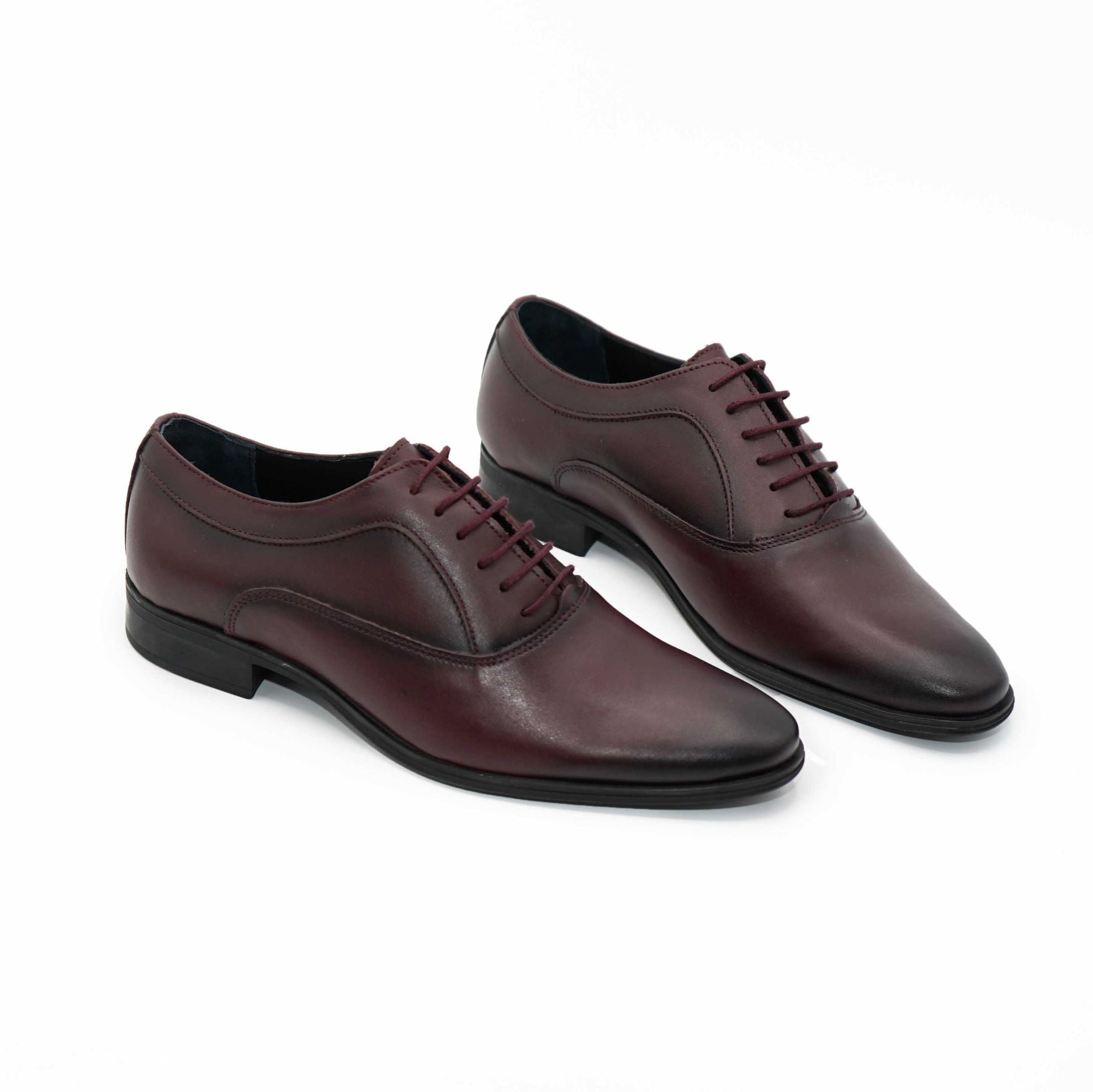 Pantofi Eleganti Barbati Din Piele Naturala 377 Visiniu 376