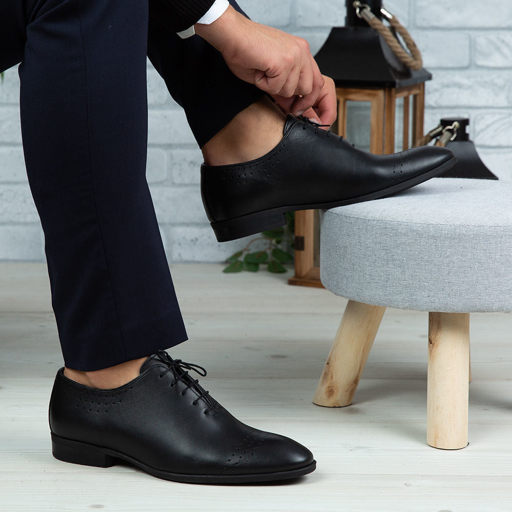 Pantofi Eleganti Barbati Din Piele Naturala O24 Negru