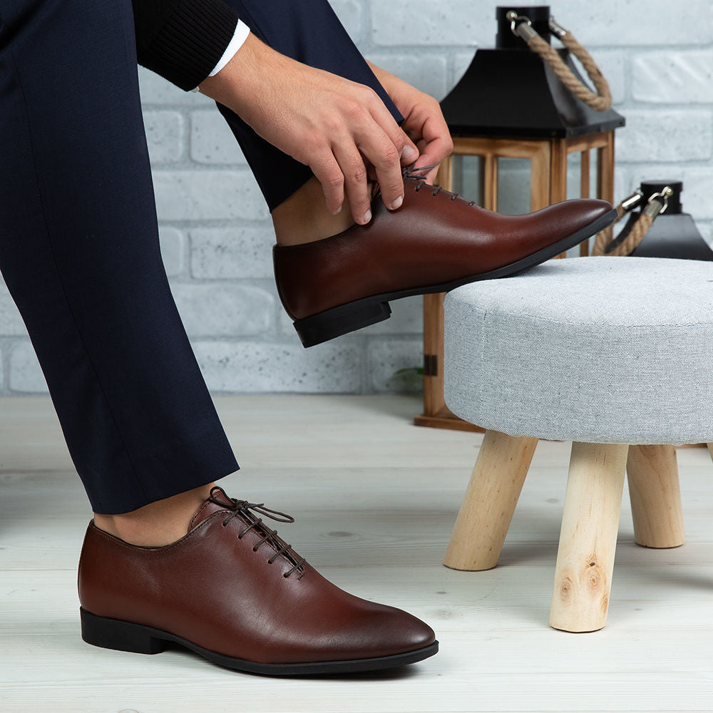 Pantofi Eleganti Barbati Din Piele Naturala O25 Maro