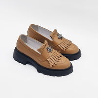 Mocasini Dama Maro Camel Din Piele Naturala 131 Tn