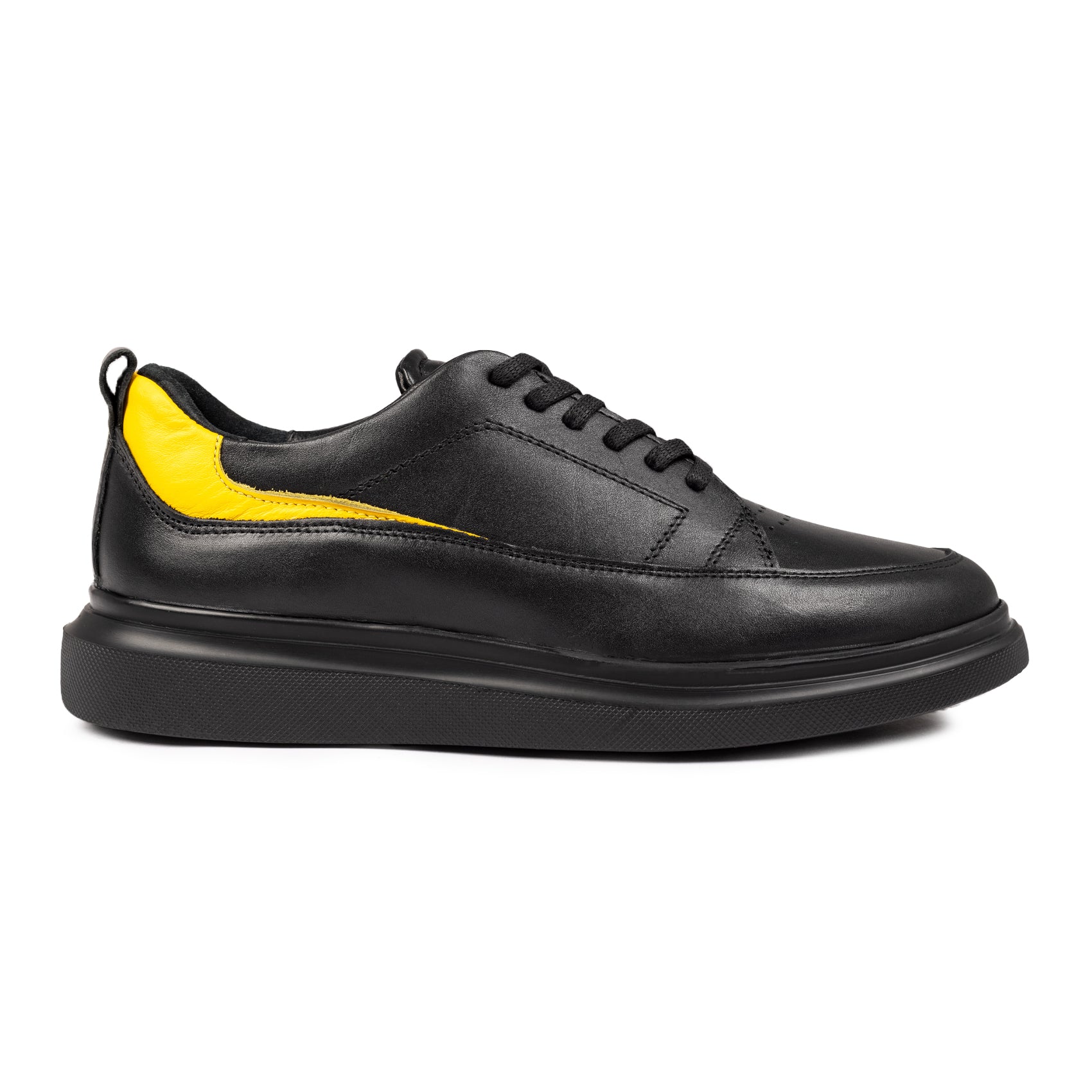 Pantofi Sport De Barbati Din Piele Naturala 463 Negru