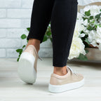 Pantofi Dama Piele Naturala 137 Bej Deschis