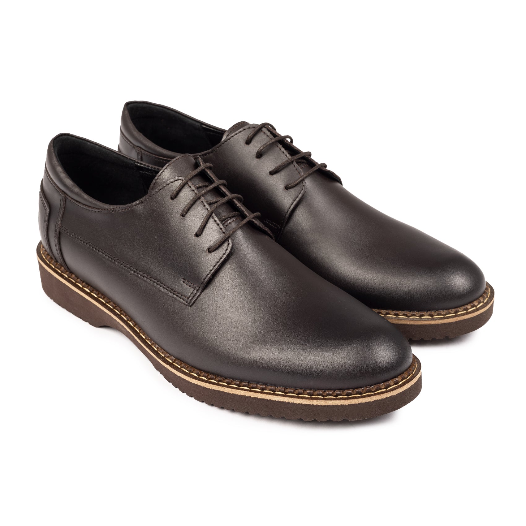 Pantofi Casual Barbati Piele Naturala 559 Maro Inchis