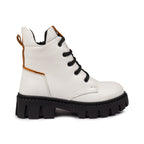 Ghete Copii Piele Naturala 910 Alb